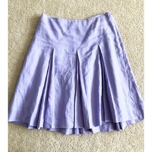 Loft pleated lavender skirt sz 2
